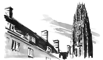 Illustration of Harkness Tower
