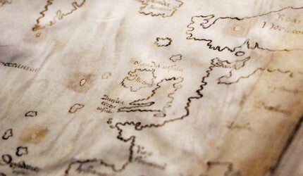 Detail of the Vinland Map.