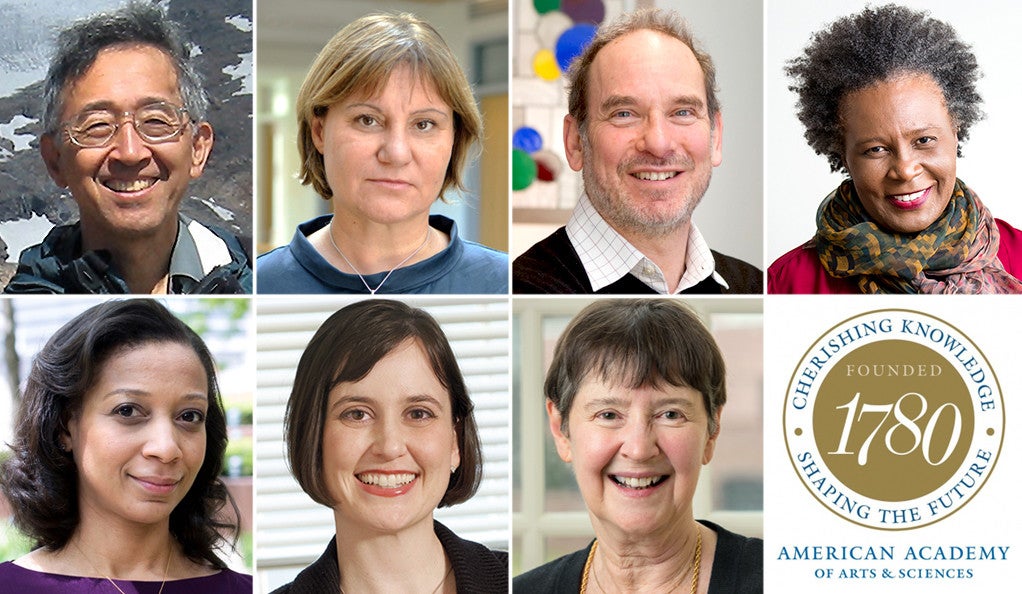 Seven headshot of newly elected Yale faculty members.