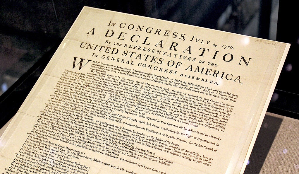the thesis statement of the declaration of independence