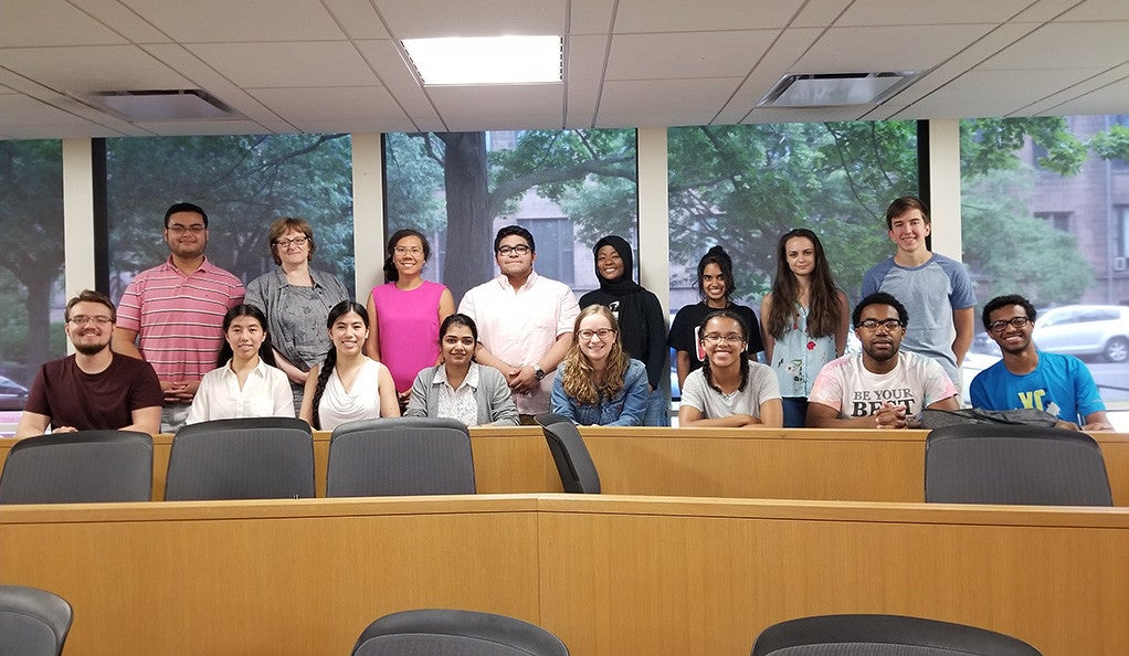 Students and faculty who participated in the summer Granville Academy program at Yale.