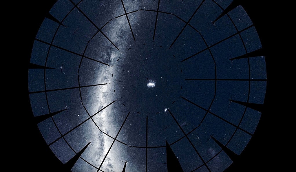 Mosaic of the Milky Way southern sky produced from a year of observations by NASA’s Transiting Exoplanet Survey Satellite