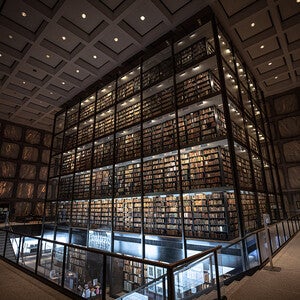 Beinecke Library stack tower