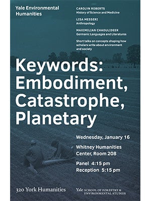 Keywords in the Environmental Humanities event poster