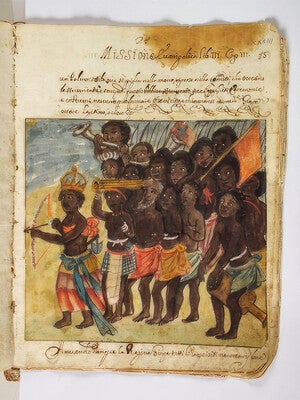 Queen Njinga from the 1660s Araldi Manuscript.