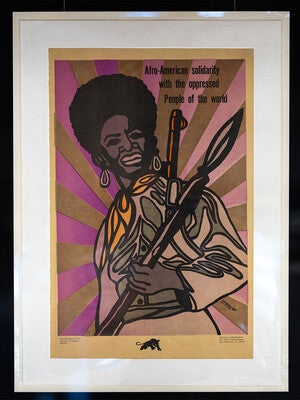 Afro-American solidarity poster