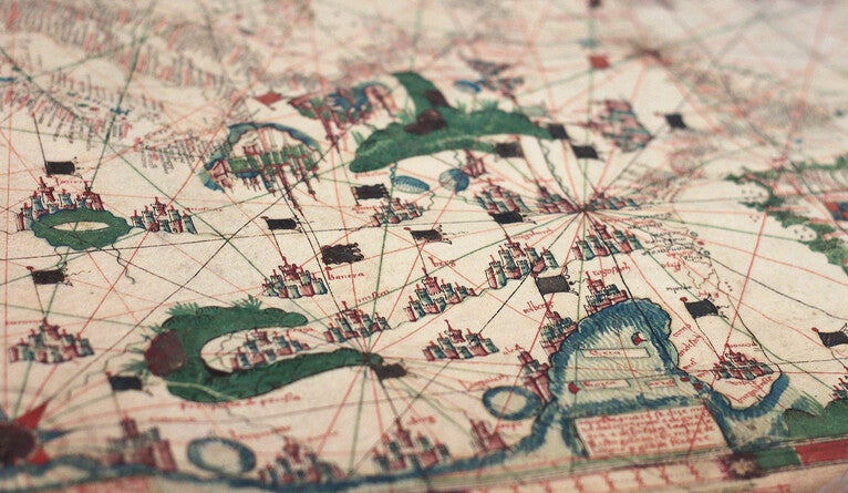 A portolan map