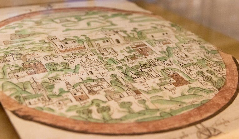 A medieval T-O map