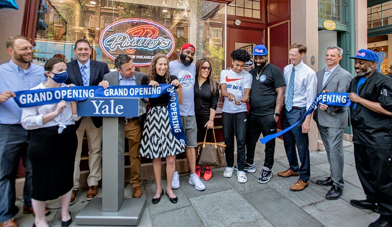 Yale and New Haven officials celebrated the opening ceremony 