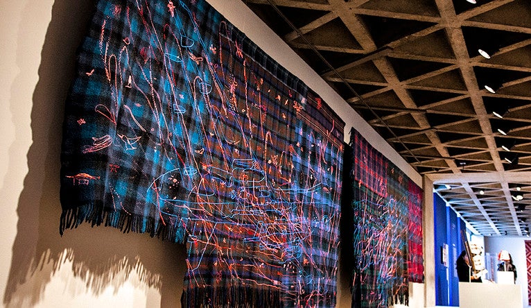 textiles by Seneca artist Marie Watt