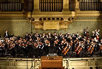 Yale Symphony Orchestra in performance.